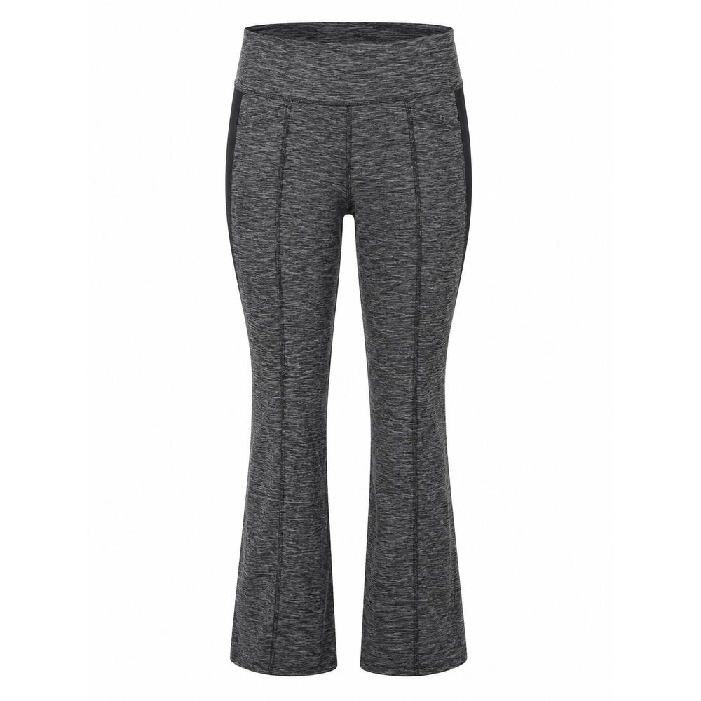 Athleta Metro Classic Flare Pants Womens Medium Heather Gray Yoga Loungewear